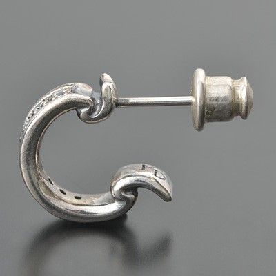 シルバーフープピアス(片耳用)