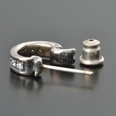 シルバーフープピアス(片耳用)