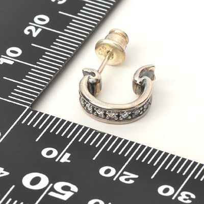 シルバーフープピアス(片耳用)