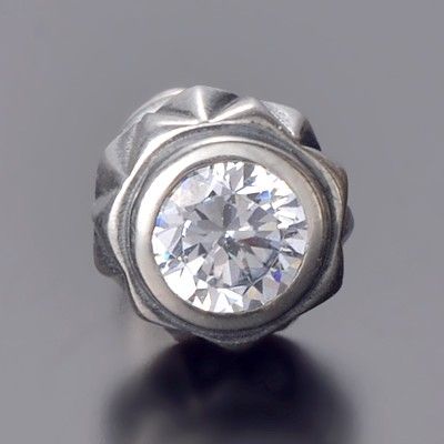 シルバースタッドピアス(片耳用)