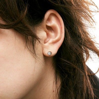 シルバースタッドピアス(片耳用)