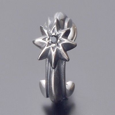 シルバーフープピアス(片耳用)