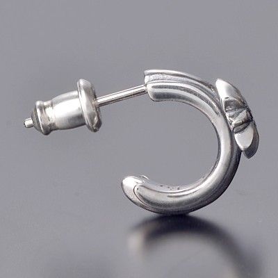 シルバーフープピアス(片耳用)