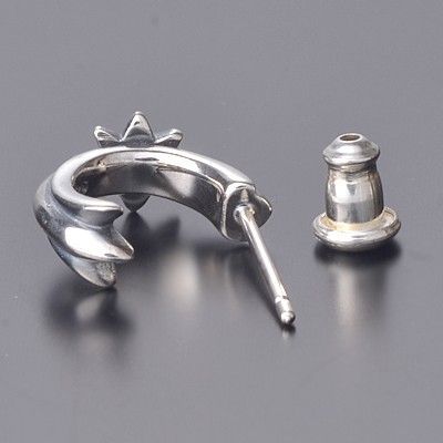 シルバーフープピアス(片耳用)