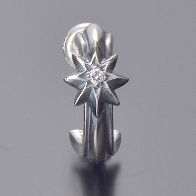 シルバーフープピアス(片耳用)