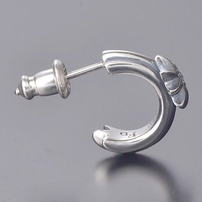 シルバーフープピアス(片耳用)