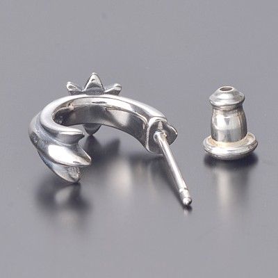 シルバーフープピアス(片耳用)