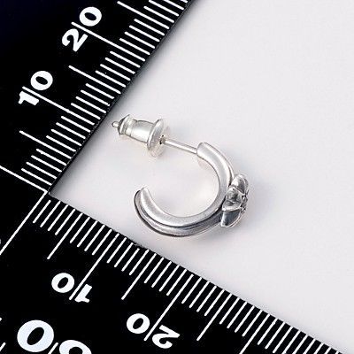 シルバーフープピアス(片耳用)