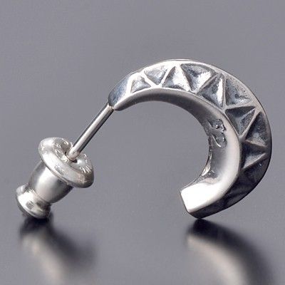 シルバーフープピアス(片耳用)