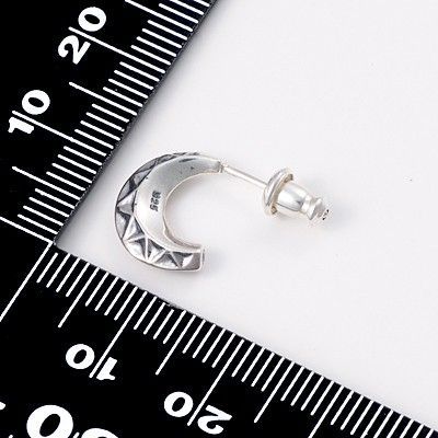 シルバーフープピアス(片耳用)