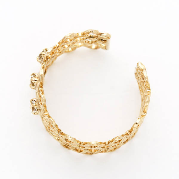 イエローゴールドイヤーカフ