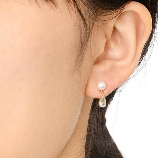 イエローゴールドイヤリング