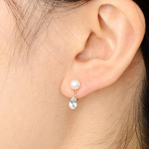 イエローゴールドイヤリング