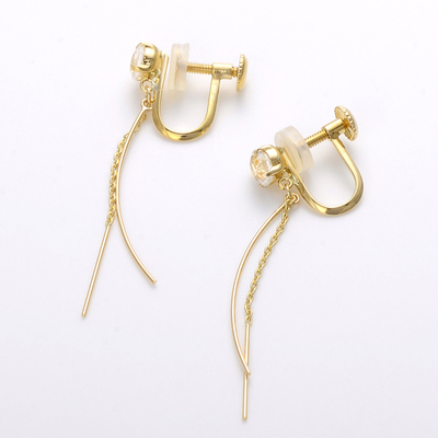 イエローゴールドイヤリング