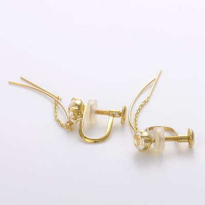 イエローゴールドイヤリング