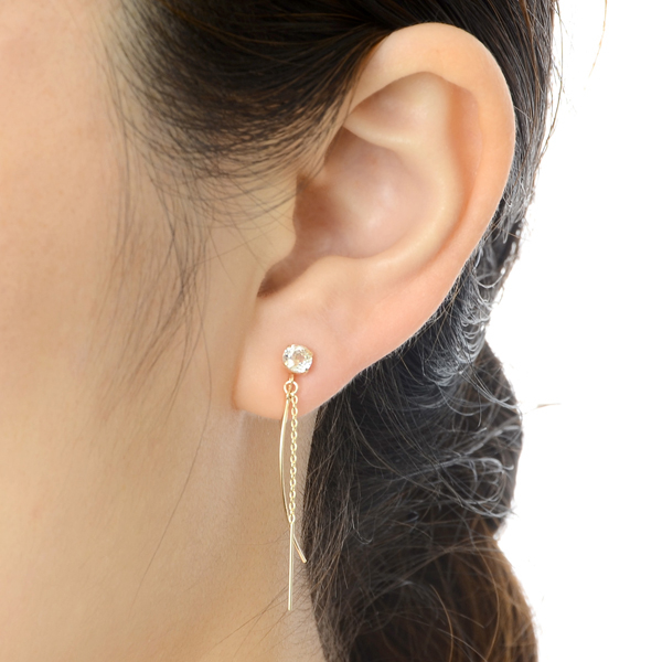 イエローゴールドイヤリング