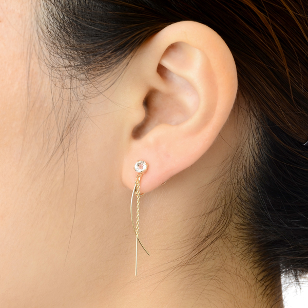 イエローゴールドイヤリング