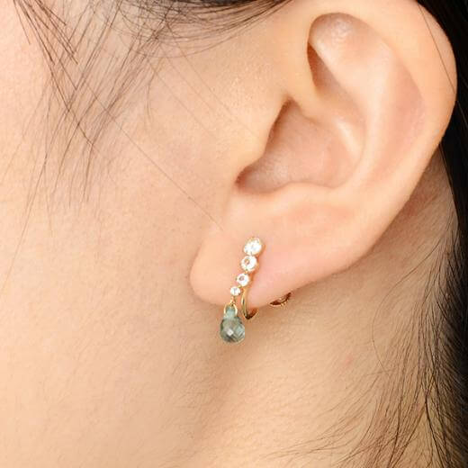 イエローゴールドイヤリング