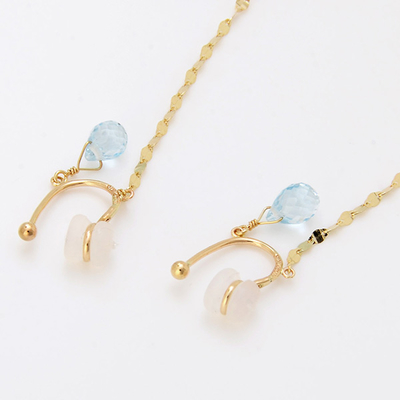 イエローゴールドイヤリング