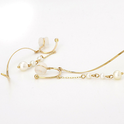 イエローゴールドイヤリング