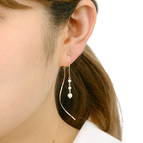 イエローゴールドイヤリング