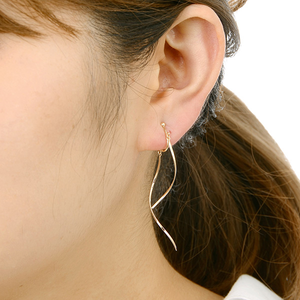 イエローゴールドイヤリング