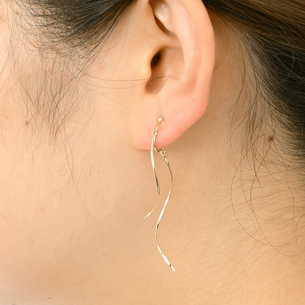 イエローゴールドイヤリング