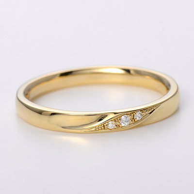 イエローゴールドリング