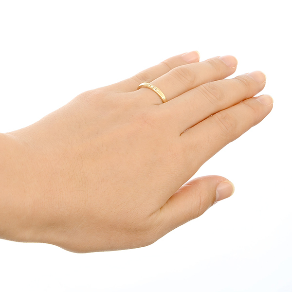 イエローゴールドリング