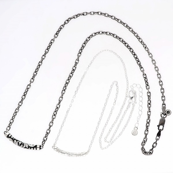 シルバーペアネックレス