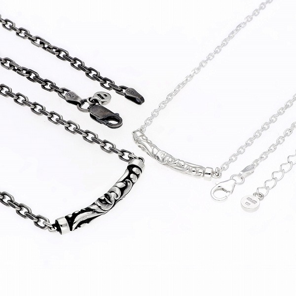 シルバーペアネックレス