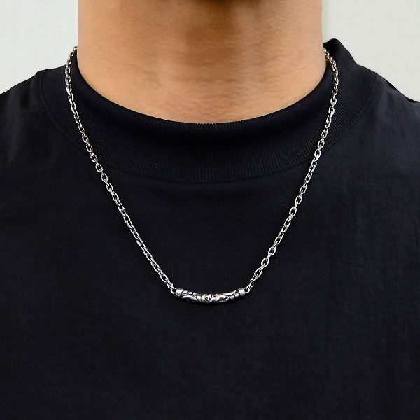 シルバーペアネックレス