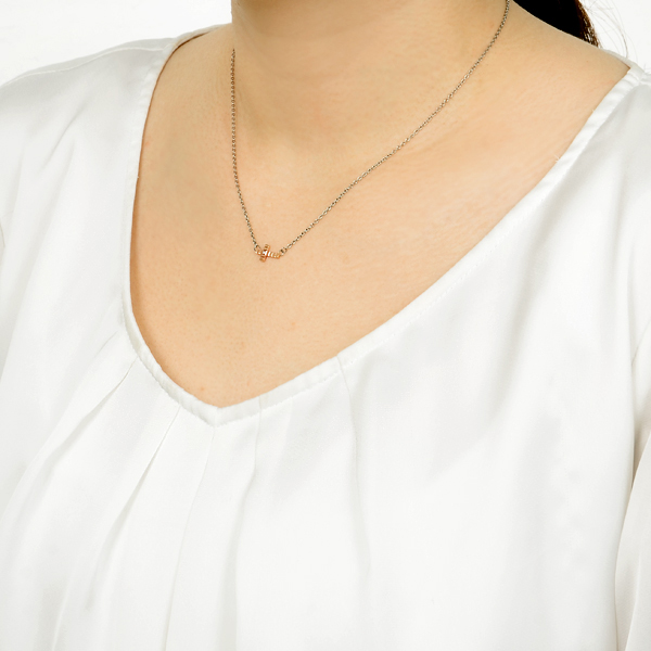 ステンレスペアネックレス