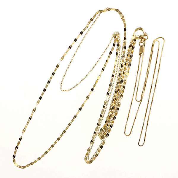 イエローゴールドネックレス