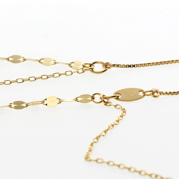 イエローゴールドネックレス