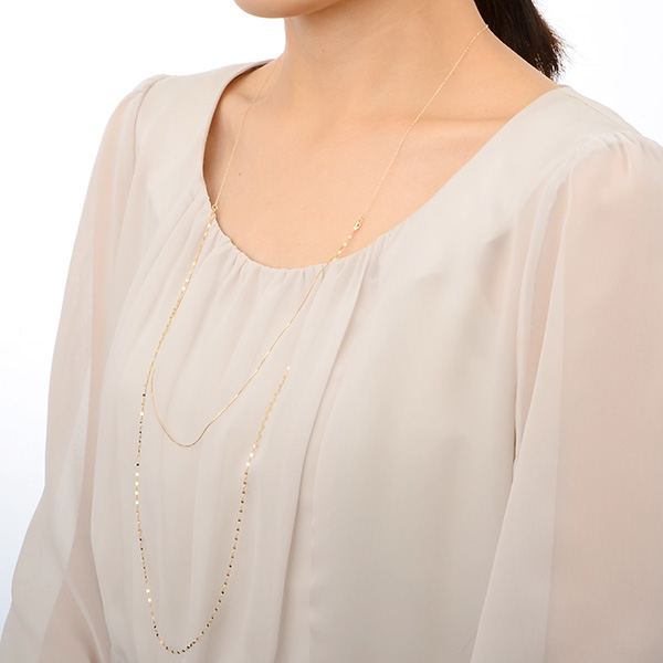 イエローゴールドネックレス