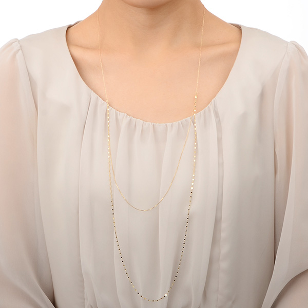 イエローゴールドネックレス