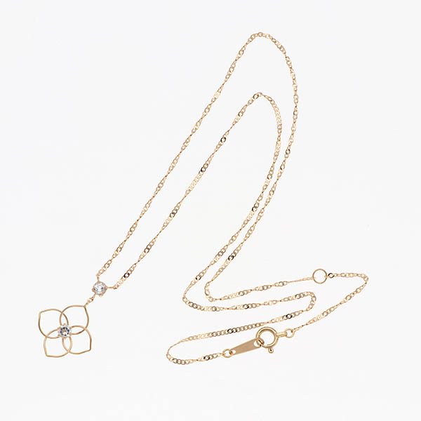 イエローゴールドネックレス