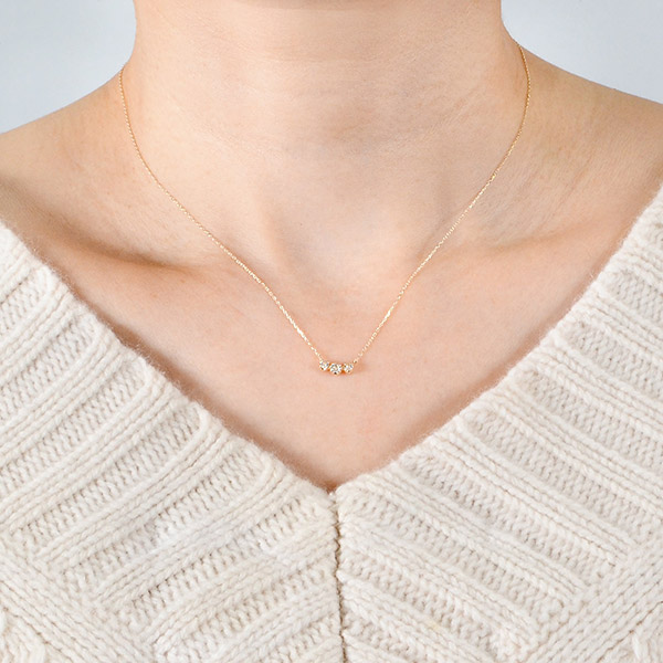 イエローゴールドネックレス