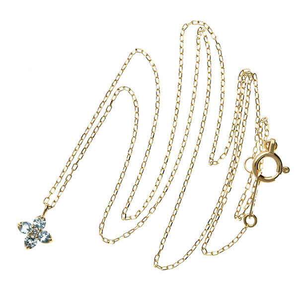 イエローゴールドネックレス