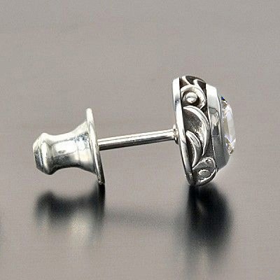 シルバースタッドピアス(片耳用)