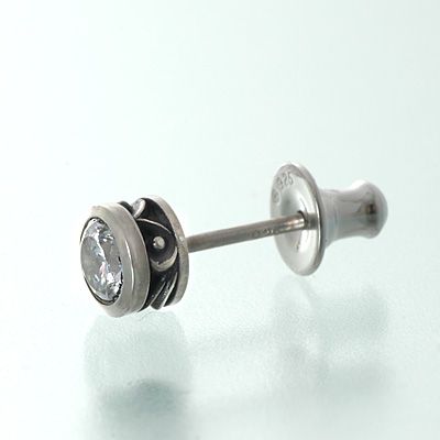 シルバースタッドピアス(片耳用)