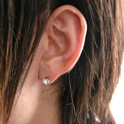 シルバースタッドピアス(片耳用)