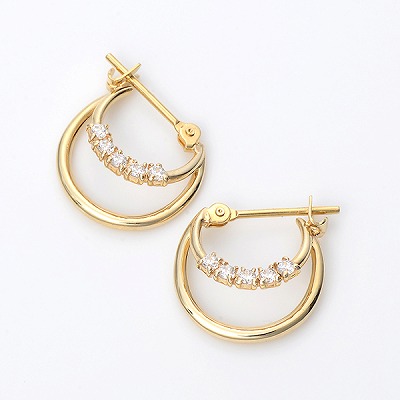 イエローゴールドピアス