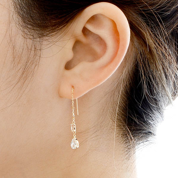 イエローゴールドアメリカンピアス