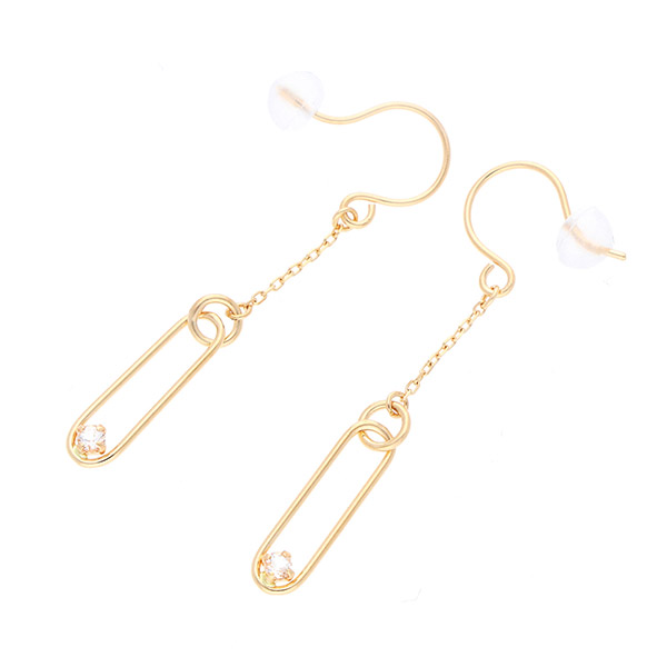 イエローゴールドピアス