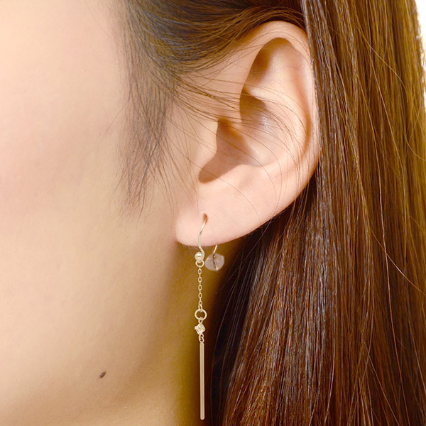 イエローゴールドピアス