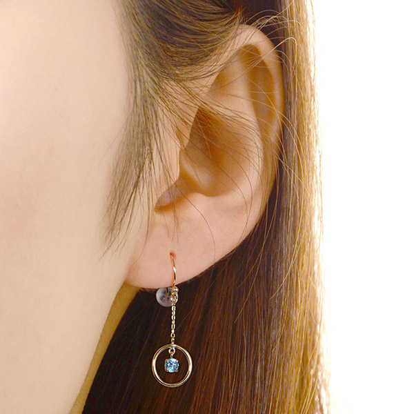 イエローゴールドピアス