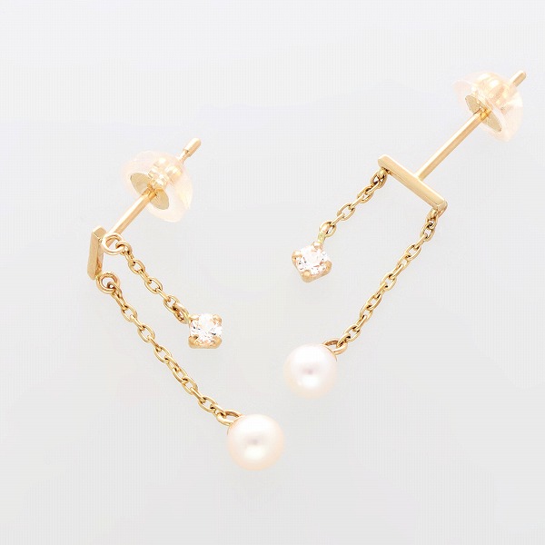 K10イエローゴールドピアス