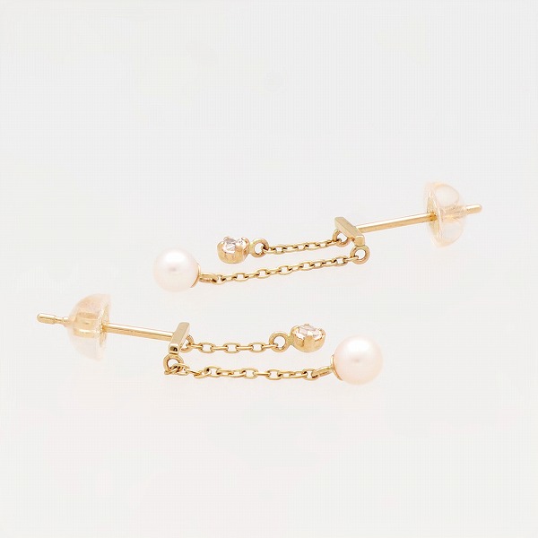 K10イエローゴールドピアス